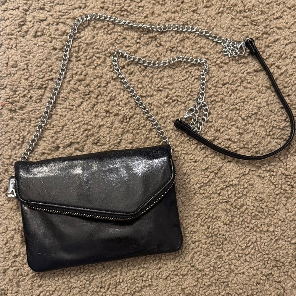 Elegant Black Chain Strap Bag
